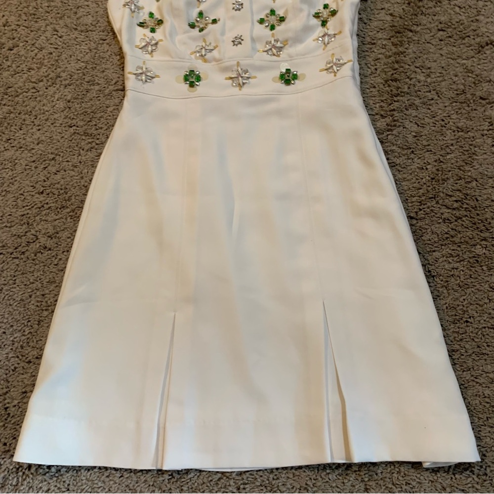 NWD Banana Republic Embellished Fit & Flare Mid Dress 2 Petite READ DESCRIPTION - Picture 6 of 13